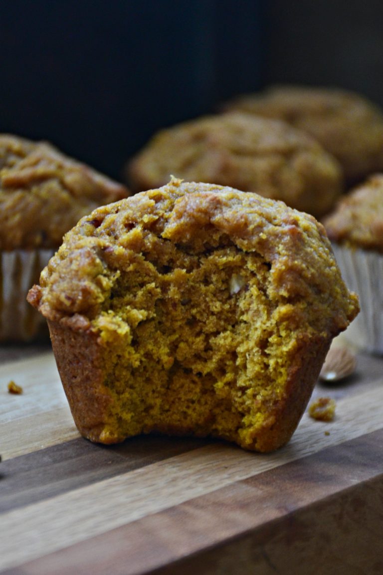 Pumpkin Almond Muffins The Realistic Nutritionist