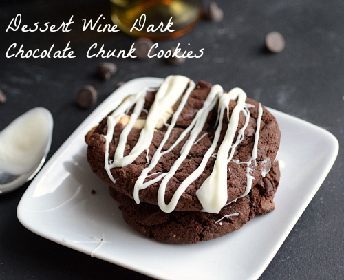 dark chocolate wine cookies