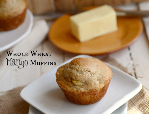 Whole wheat mango muffins