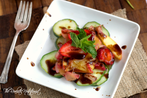 grilled fruit salad - the realistic nutritionist