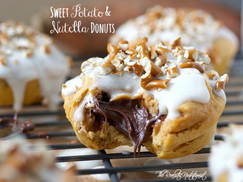 Sweet potato and nutella donuts