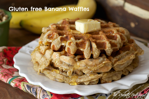 Gluten free banana waffles - Realistic Nutritionist