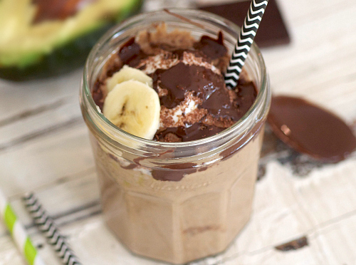 Sweet and thick avocado smoothie