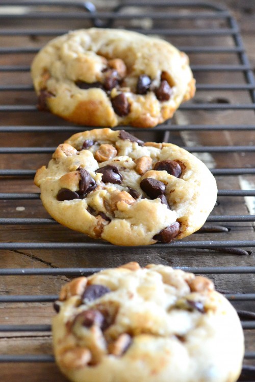 Soft and chewy egg-free chocolate chip cookies