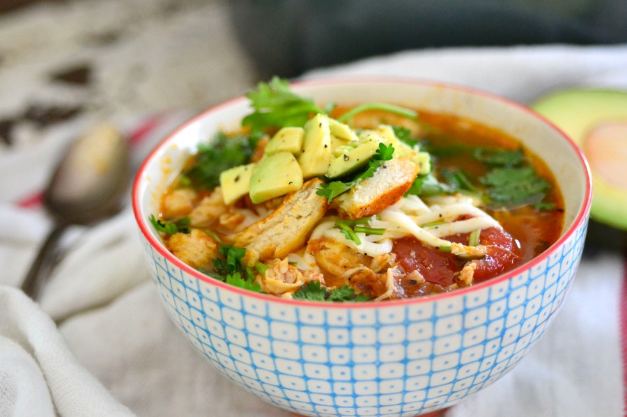 Easy Chicken Tortilla Soup The Realistic Nutritionist