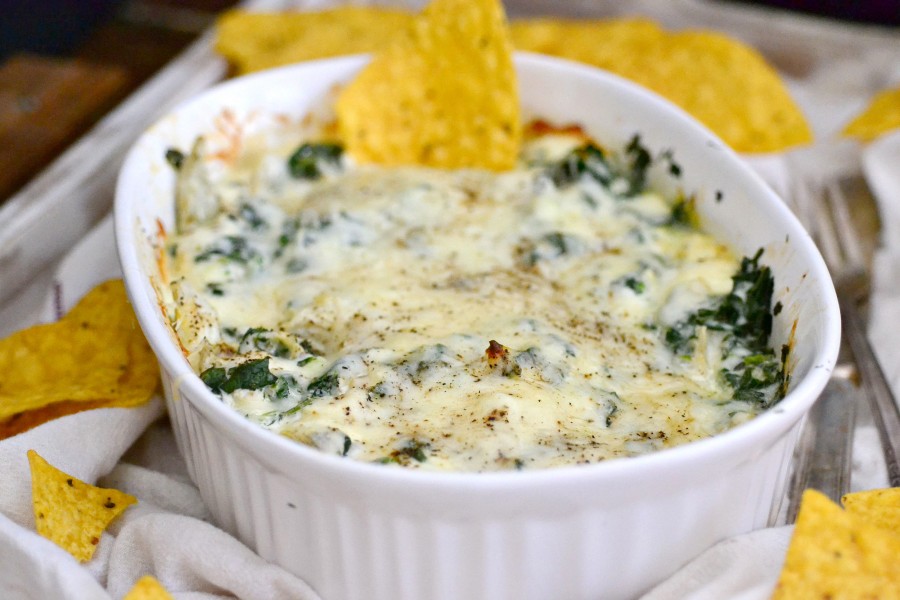 Super Cheesy Kale & Artichoke Dip The Realistic Nutritionist