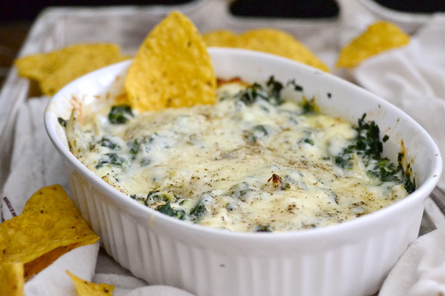 Super Cheesy Kale & Artichoke Dip The Realistic Nutritionist