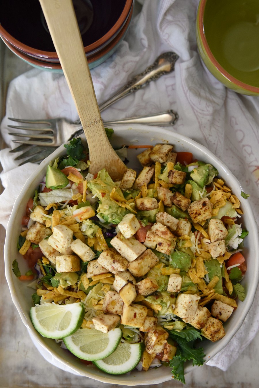 Tofu Taco Salad The Realistic Nutritionist