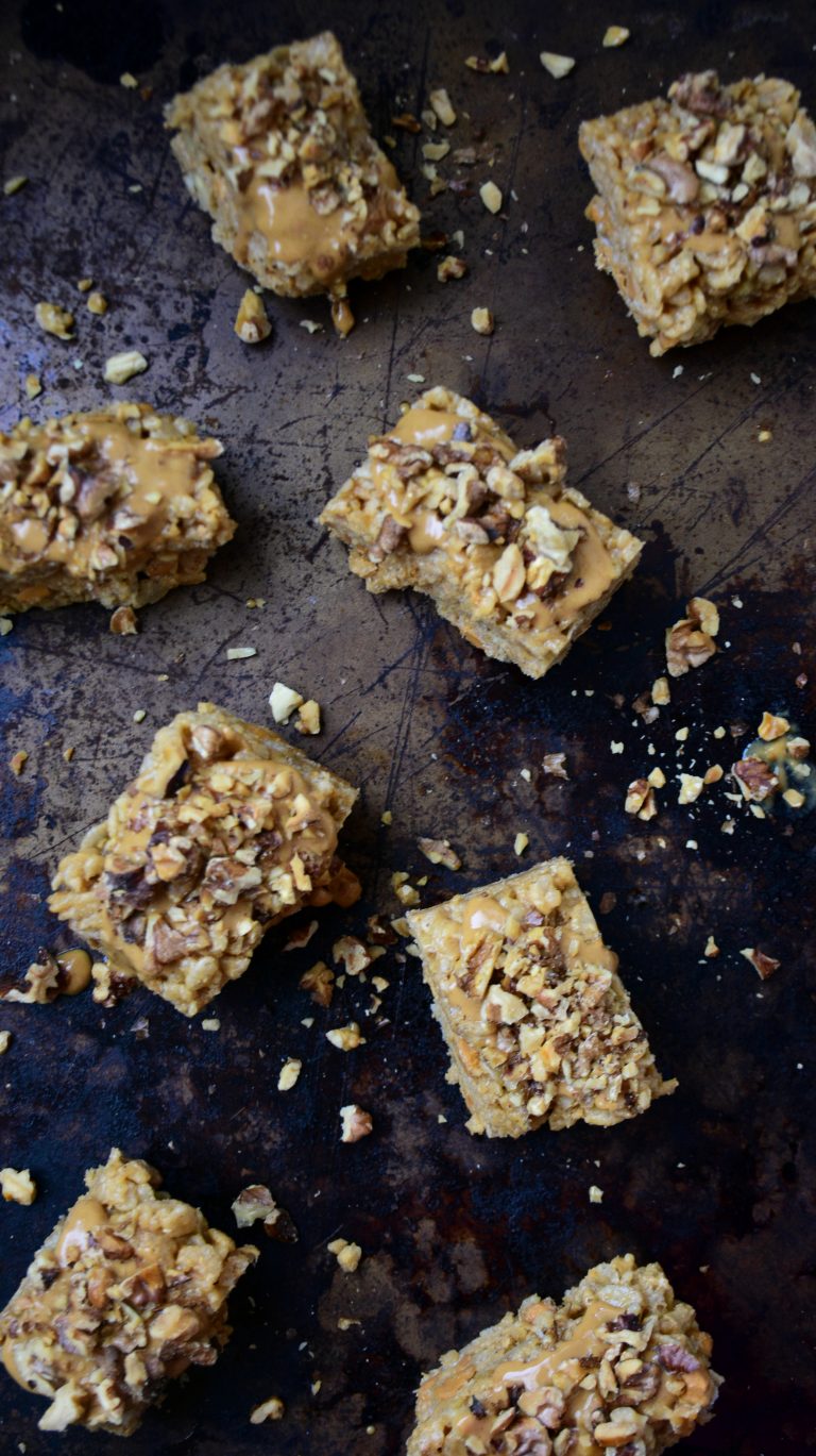 No Bake Almond Butter Protein Rice Krispies Treats The