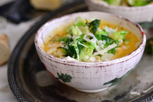 Roasted Brussel Sprout & Beer Cheese Soup | The Realistic Nutritionist